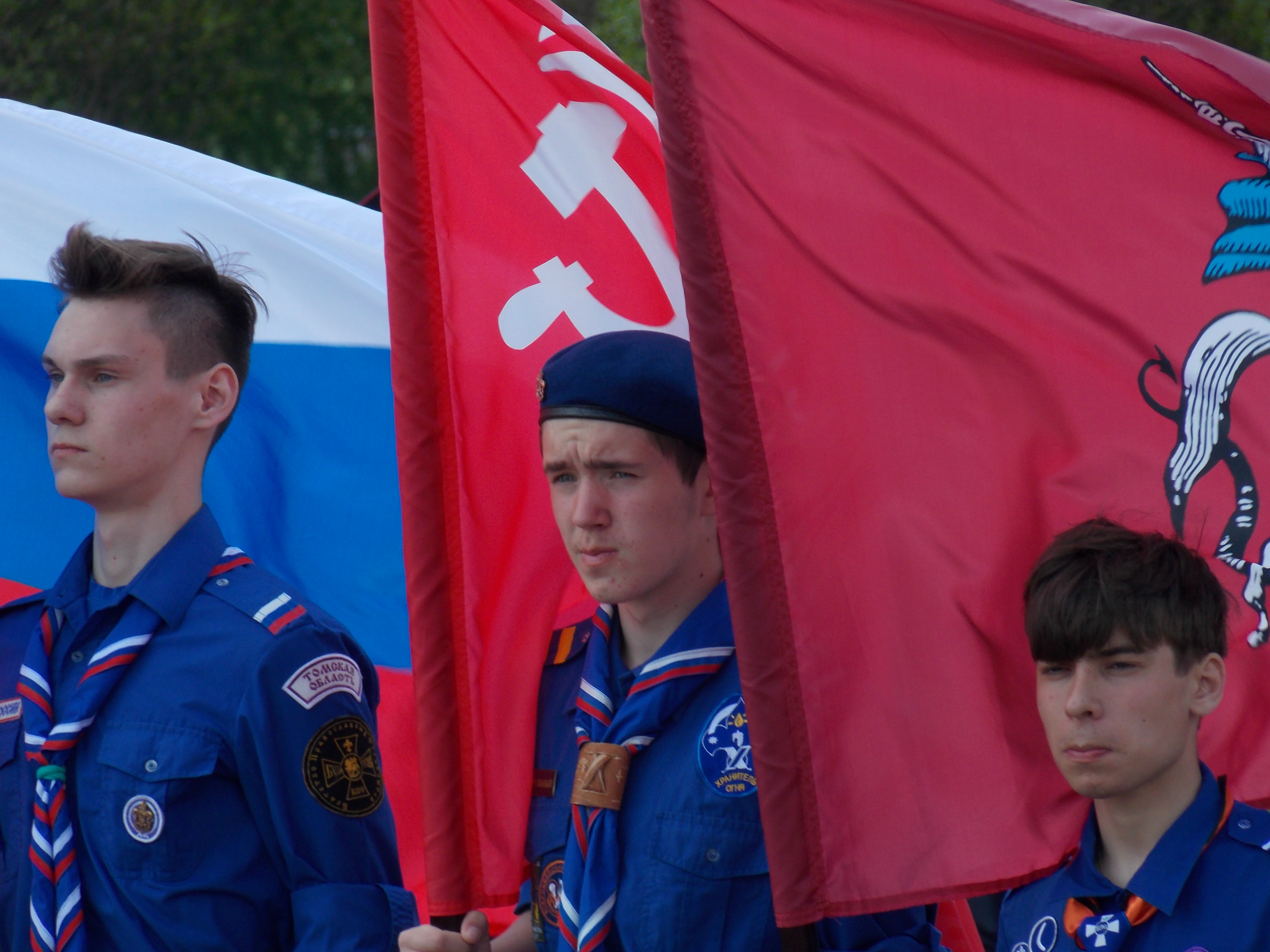 Следопыты Волоколамского отряда БПС приняли участие в Георгиевском параде в Москве