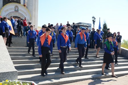 В Москве на Поклонной горе состоялся ежегодный Георгиевский парад «Дети победителей»