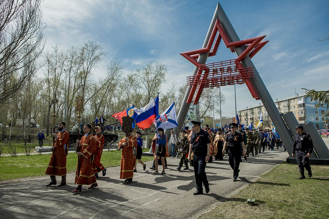 Георгиевский парад в Кемерово - впечатления следопытов из областных и районных отрядов Кемеровской области