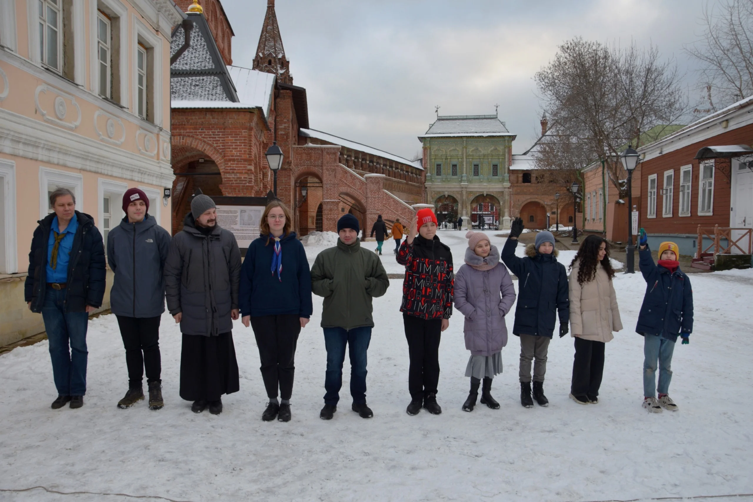 5 февраля состоялся еженедельный воскресный скаутский сбор на Крутицком патриаршем подворье